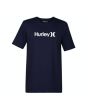 Camiseta de Manga Corta Hurley para Hombre Premium One And Only Solid negra Frontal