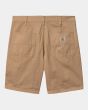 Pantalones cortos Carhartt WIP Abbott Short beige para hombre posterior
