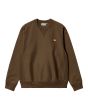 Sudadera de corte holgado Carhartt WIP American Script Sweatshirt Lumber Marrón para hombre