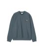 Sudadera Carhartt WIP American Script en azul Office Blue para hombre