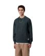 Hombre con Jersey de lana Carhartt WIP Anglistic Sweater Speckled Deep Lagoon
