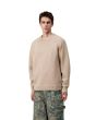 Hombre con suéter de lana Carhartt WIP Anglistic Sweater Speckled Fleur de Sel