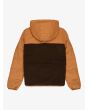 Chaqueta aislante con capucha Quiksilver Youth Scaly Reversible Jacket Almond para niño 8-16 años forro sherpa reverso posterior