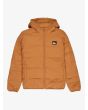 Chaqueta aislante con capucha Quiksilver Youth Scaly Reversible Jacket Almond para niño 8-16 años