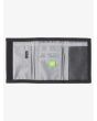Cartera de triple hoja Quiksilver The Everydaily Woodland Abstract Sea Spray para hombre abierta