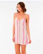 Vestido de playa Rip Curl Ashore Mini multicolor frontal