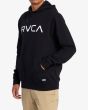 Hombre con Sudadera con capucha RVCA Big RVCA Negra izquierda
