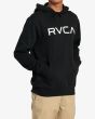 Hombre con Sudadera con capucha RVCA Big RVCA Negra derecha