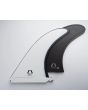 Quilla para longboard Bell Fins Single Fin 9 pulgadas blanca con funda protectora