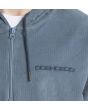Hombre con Sudadera de pana con capucha y cremallera parcial DC Shoes Belview Azul bordado