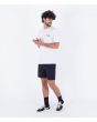 Hombre con Pantalón corto híbrido Hurley Phantom Walkshort 18" negro lateral