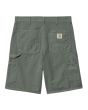 Pantalón corto Carhartt WIP Single Knee Short Park Garment Dyed para hombre posterior