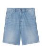 Pantalón Vaquero Corto Carhartt WIP Simple Short Azul Light True Washed para hombre