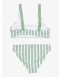 Conjunto de bikini bralette Roxy Girl Bico Active RG Verde rayas para niña 6-16 años posterior