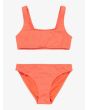 Conjunto de bikini bralette Roxy Girl Lagos RG naranja para niña 6-16 años