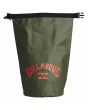 Bolsa estanca Billabong Beach All Day 14L verde militar cierre enrollable