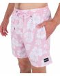 Hombre con Bañador Boardshort Hurley Cannonball Volley 17'' Rosa Floral lateral