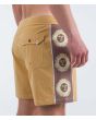 Hombre con Bañador Hurley Phantom Naturals Blocked Sessions 16'' Marrón Pebble bolsillo