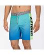 Hombre con bañador Hurley Phantom Fastlane Flashback 18" azul y verde 