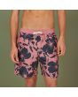 Hombre con Bañador Boardshort Lightning Bolt Continual Flower 16" rosa floral 