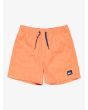 Bañador Quiksilver Everyday Solid Volley 14'' color naranja melón para niño 8-16 años