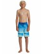 Niño con Bañador Boardshort Quiksilver Everyday Fade 17" Youth Azul cintura fija