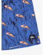 Short de natación Quiksilver Next Gen Volley 14'' Azul para chico 8-16 años parche logo