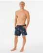 Hombre con Bañador Boardshort Rip Curl Paradiso Volley 16" Azul Marino frontal