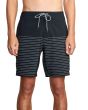 Hombre con Bañador boardshort RVCA Curren Trunk negro 