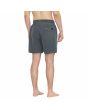 Hombre con Boardshort Volcom Center Trunk 17" Dark Slate bolsillo