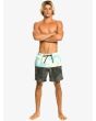 Hombre con Bañador Boardshort Quiksilver Butt Logo Volley 17" Negro frontal