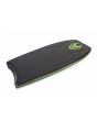 Tabla de Bodyboard NMD Ben Player Series Spec PP 41.5" en color negro y verde flúor deck lateral