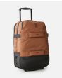 Bolsa de viaje mediana con ruedas Rip Curl F-Light Transit 50L Searchers Marrón tamaño cabina lateral