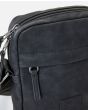 Bolso bandolera Rip Curl Classic Leazard No Idea Pouch negro para hombre cremallera