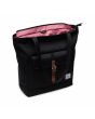 Bolso Herschel Retreat Tote 20L Negro para mujer abierto