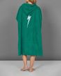 Mujer con Toalla con capucha Lightning Bolt Poncho verde Unisex posterior