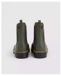 Botines de lluvia Verbenas Gaudí Countryside verde kaki para mujer posterior