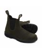 Botines de ante resistentes al agua Blundstone 1615 Originals Chelsea Verde Oliva Oscuro para hombre suela