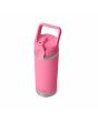 Botella de agua con pajita Yeti Rambler 18oz-532ml rosa Straw