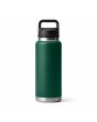 Botella termo Yeti Rambler 36oz/1,1L con tapa Chug hermética color verde Black Forest Green posterior