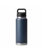 Botella Termo Yeti Rambler 36oz - 1065ml Azul Marino posterior