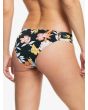Mujer con braguita de Bikini Roxy Beach Classics negro con estampado floral posterior