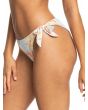 Mujer con braguita de bikini Roxy Island In the Sun Tide Side azul con estampado floral lateral