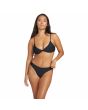 Mujer con Braguita de Bikini Volcom Simply Seamless Cheekini Negra