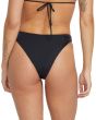 Mujer con Braguita de Bikini Volcom Simply Seamless Skimpy Negra posterior
