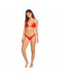 Mujer con Braguita de Bikini Volcom Simply Solid V Roja