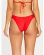 Braguita de Bikini Volcom Simply Solid V Roja para mujer posterior