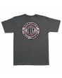 Camiseta de manga corta Independent BTG Summit Gris Oscuro Jaspeado para hombre posterior