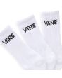Pack 3 pares Calcetines altos Vans Classic Crew Blancos Talla 38,5-42 bordado logo