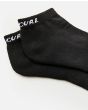 Calcetines cortos Rip Curl Corp Ankle negros para hombre talón